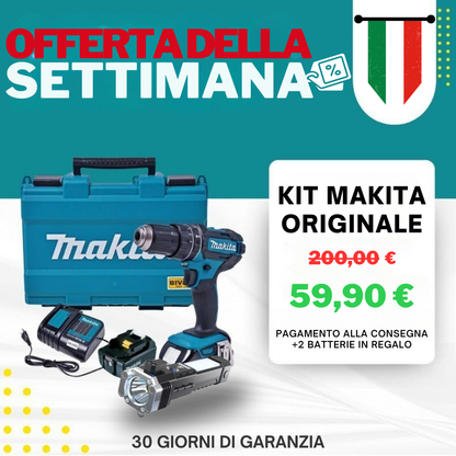 Trapano Avvitatore Ricaricabile 48V – Kit Professionale con 2 Batterie + 45 Accessori | Potenza e Affidabilità