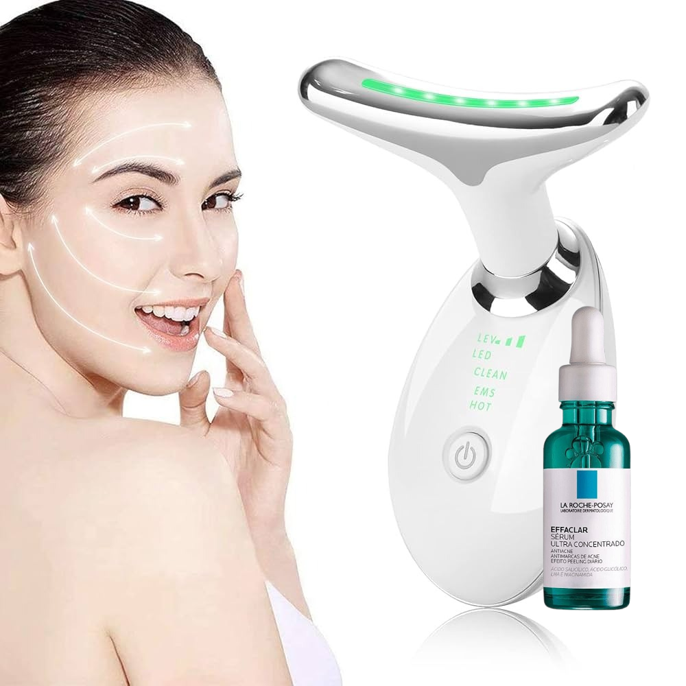 Masajeador Lifting Facial con Fototerapia Antiarrugas + Sérum Aclarador y Rejuvenecedor